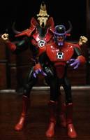 Red Lantern Corps Vice and Veon (DC Universe) Custom Action Figure