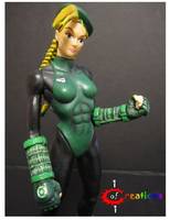 Green Lantern Cammy (Street Fighter) Custom Action Figure