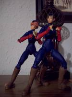 Juli and Juni (Street Fighter) Custom Action Figure