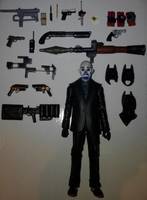 The Dark Knight Trilogy Accessory Pack - Batman - Joker - Gordon - Two Face (Movie Masters) Custom Action Figure