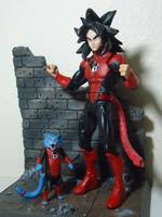 Red Lantern Goku (Green Lantern) Custom Action Figure