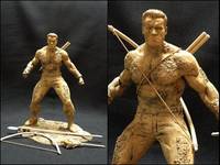 Major Dutch Mud Camouflage (Predator) Custom Action Figure
