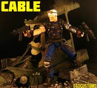 X-Men Futuristic Battlezone Cable Action Figure (X-Men) Custom Action Figure