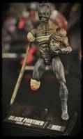 Marvel Zombies Colonel America and Black Panther (W Zombie Wasp Head) (Marvel Universe) Custom Action Figure