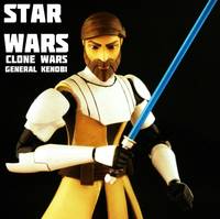 General Kenobi Clone Wars (Star Wars Clone Wars) Custom Action Figure