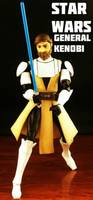 General Kenobi Clone Wars (Star Wars Clone Wars) Custom Action Figure