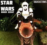Biker Scout on Speeder (Star Wars) Custom Action Figure