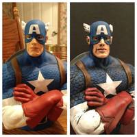 Captain America Bust (Captain America) Custom Action Figure