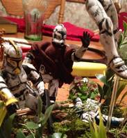 Clone Diorama "Sith Assault" (Star Wars Clone Wars) Custom Diorama / Playset