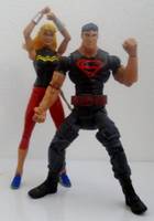 Young Justice SUPERBOY & WONDER GIRL (DC Universe) Custom Action Figure