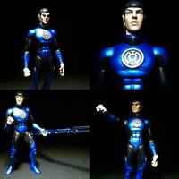 Blue Lantern Spock (Star Trek) Custom Action Figure