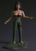 Pamela Voorhees Shrine and Topless Camper (Horror) Custom Action Figure