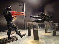Warehouse Room and Snake Eyes (G.I. Joe) Custom Diorama / Playset