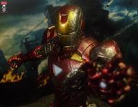 Iron Man MK VI Battle Damaged (Walmart Avengers Line) (Avengers) Custom Action Figure