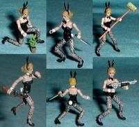 Funny Bunny Cindy Lennox (Resident Evil) Custom Miniature / Figurine