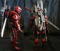 Descendant Halo Deadpool Spartan (Halo) Custom Action Figure