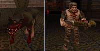 Quake 1 Grunt Q1 & Possessed Rottweiler (Quake) Custom Diorama / Playset