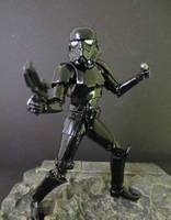 Blackhole Shadow Storm Trooper ( Star Wars Black Series ) (Star Wars) Custom Action Figure