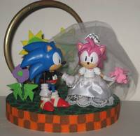 Sonic Wedding Cake Topper (Sonic) Custom Diorama / Playset