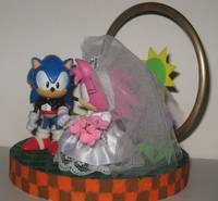 Sonic Wedding Cake Topper (Sonic) Custom Diorama / Playset