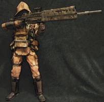 The Wastewalker -  Post Apocalyptic Bounty Hunter (Borderlands) Custom Action Figure