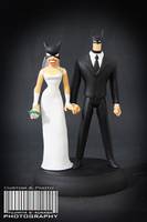 Animated Batman & Catwoman in Wedding Suits (Justice League Unlimited) Custom Action Figure