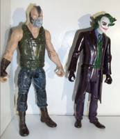 Dark Knight / Rises Joker & Bane Repaints (Batman) Custom Action Figure