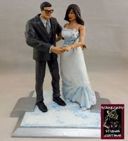Lois and Clark Cake Topper (DC Universe) Custom Action Figure