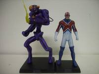 The Fury and Captain Britain - Classic Marvel Figurine Collection (Marvel) Custom Miniature / Figurine