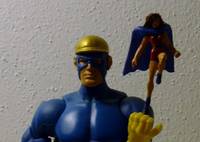 The GUARDIAN I Jim Harper & Freedom Fighter DOLL GIRL (DC Universe) Custom Action Figure