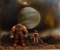 Motu Display Two. (Masters of the Universe) Custom Diorama / Playset