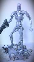 T-800 Endoskeleton with Glowing Eyes (Terminator) Custom Action Figure