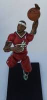 Lebron James Red Holiday Jersey Action Figure Dual Removable Heads (NBA) Custom Action Figure
