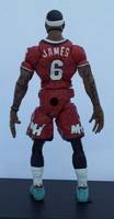 Lebron James Red Holiday Jersey Action Figure Dual Removable Heads (NBA) Custom Action Figure