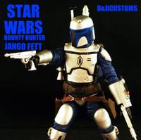 JANGO FETT Bounty Hunter AOTC ROTS (Star Wars) Custom Action Figure