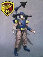 Zone Rider Commander Dirk Courage ("V") Custom Action Figure