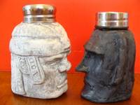 Olmec Head & Moai Head Salt & Pepper Shaker Set(Standard Size) (Misc) Custom Other