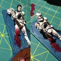 Zombie R2-D2 with Clonetrooper Diorama(Update) (Zombies) Custom Action Figure