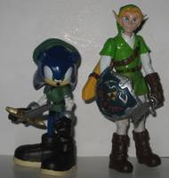 Zelda DLC Sonic (Sonic) Custom Action Figure