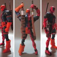 Composite Deadpool/Deathstroke or “Compounded-Pool” (Amalgam) Custom Action Figure