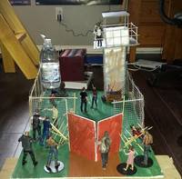 Prison Diorama (Walking Dead) Custom Diorama / Playset