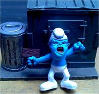Warrior Smurf with Ugly Smurf Companion (Smurfs) Custom Action Figure
