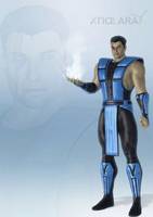 Maskless Sub-Zero (Mortal Kombat) Custom Action Figure