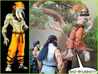 Street Fighter.. Master Goutetsu, Young Gouken,Gouki (Akuma) (Street Fighter) Custom Action Figure