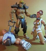 Saber-Toothed Marauder (Reimagined Sabretooth) (Masters of the Universe) Custom Action Figure