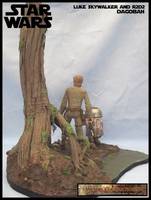 Luke  & R2 on Dagobah (Star Wars) Custom Diorama / Playset