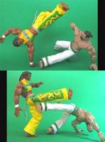 Eddy Gordo (Tekken) Vs. Richard Meyer (FF-KOF) (Tekken) Custom Action Figure