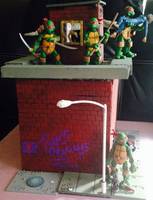 Comic Cover Reprint Building (Teenage Mutant Ninja Turtles) Custom Diorama / Playset