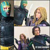Kick Ass and Hit Girl (Kick-Ass) Custom Action Figure
