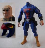 Blue Falcon  ( Dyno Mutt ) (DC Universe) Custom Action Figure